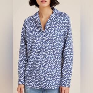Anthropologie Grayson The Hero Daisies Buttondown Cotton Womens Size 02 (S)